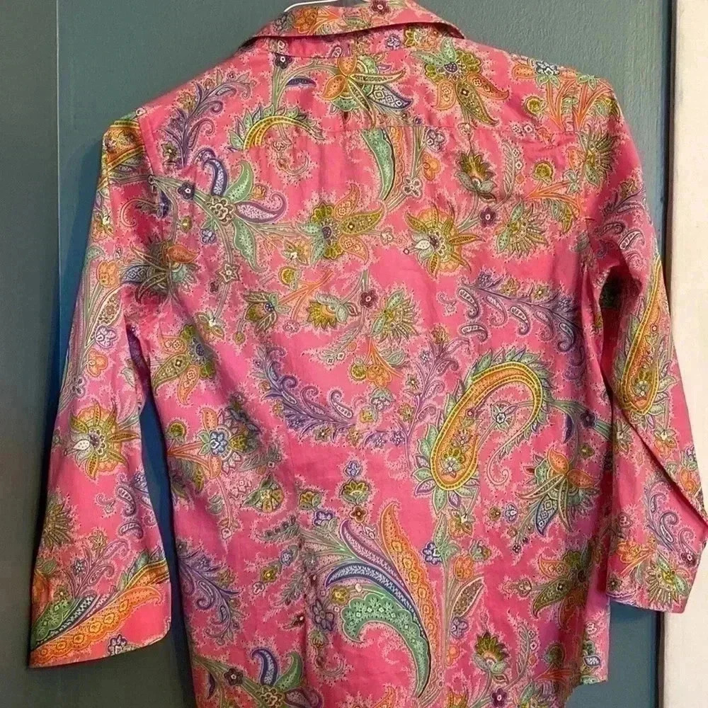 Lauren by Ralph Lauren spring button down - Picture 5 of 7